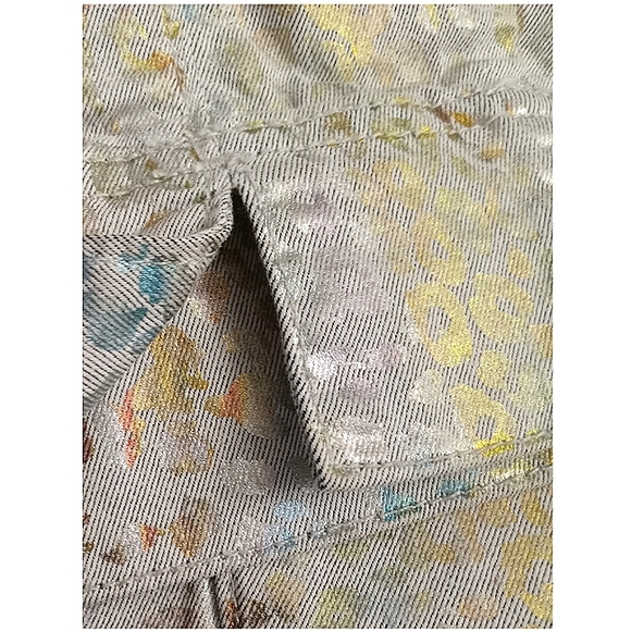 Metallic Jean Jacket Size L - Picture 4 of 10